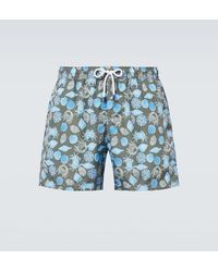 Fedeli - Madeira Printed Swim Trunks - Lyst