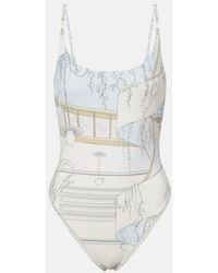 Tory Burch - Bedruckter Badeanzug - Lyst