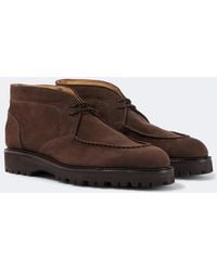 John Lobb - Suede Desert Boots - Lyst