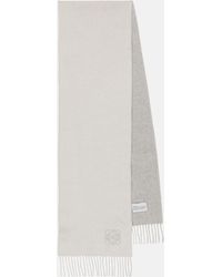 Loewe Schal aus Wolle und Kaschmir - Weiß