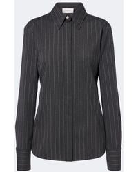 Sportmax - Pinstriped Wool-Blend Shirt - Lyst
