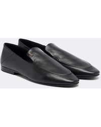 Saint Laurent - Alain Leather Loafers - Lyst