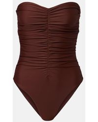 JADE Swim - Yara Ruched Swimsuit - Lyst