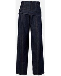 Sportmax - Runway High-Rise Wide-Leg Jeans - Lyst
