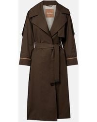 Max Mara - The Cube Cotton-Blend Twill Trench Coat - Lyst