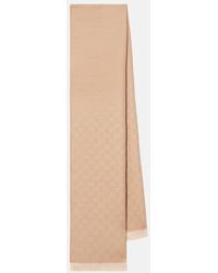 Gucci - Bufanda De Jacquard De Lana Con Gg - Lyst