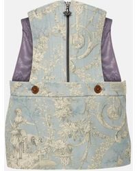Vivienne Westwood - Foam Corset Cotton Miniskirt - Lyst
