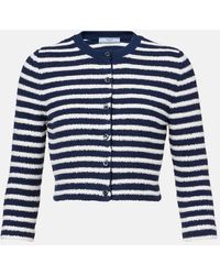 Prada - Cardigan Aus Boucle - Lyst
