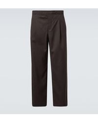 Our Legacy - Leisure Mid-Rise Wide-Leg Wool Pants - Lyst
