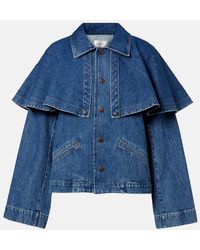 FRAME - Veste Cape En Jean - Lyst