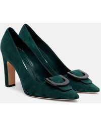 Manolo Blahnik - Beti 105 Suede Pumps - Lyst