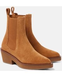 Robert Clergerie - Bottines Tegan En Daim - Lyst