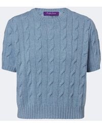 Ralph Lauren - Cable-Knit Cashmere Sweater - Lyst
