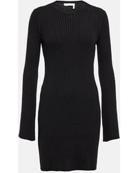Chloé - Ribbed-Knit Wool And Cashmere Dress - Lyst