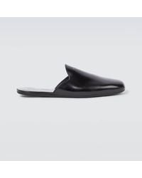 Prada - Open-Back Patent-Leather Slippers - Lyst