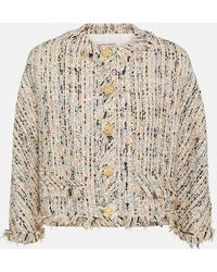 Alexander McQueen - Cotton-blend Tweed Jacket - Lyst