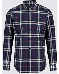 Burberry - Check Cotton Poplin Shirt - Lyst