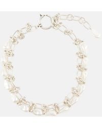 Isabel Marant - Collar con charm de perlas sinteticas - Lyst