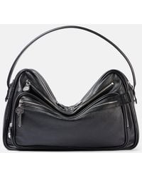 Acne Studios - Camero Large Leather Shoulder Bag - Lyst
