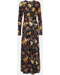 Ulla Johnson - Vestido Largo Ceryse De Jersey Floral - Lyst