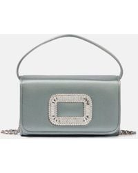 Roger Vivier - Pilgrim Micro Satin Clutch - Lyst