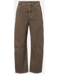 Velvet - Alexis Cotton Twill Barrel-Leg Pants - Lyst