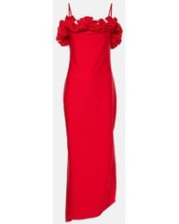 Coperni - Floral-Applique Jersey Gown - Lyst