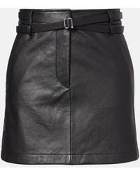 Sportmax - Patto Leather Miniskirt - Lyst