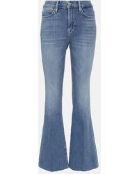 FRAME - Flared Jeans Le Easy Flare Raw Fray - Lyst
