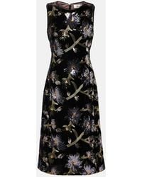 Diane von Furstenberg - Abito Midi Coral Con Paillettes - Lyst
