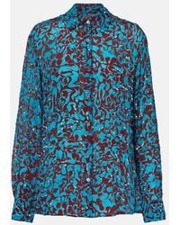 Dries Van Noten - Printed Sequined Shirt - Lyst