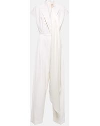ROKSANDA - Bridal Cape-detail Wool Jumpsuit - Lyst