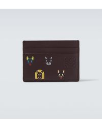 Loewe - X Louis Wain Kartenetui Aus Leder - Lyst