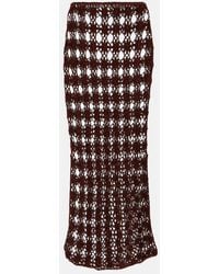 Anna Kosturova - Bella Crochet Cotton Maxi Skirt - Lyst