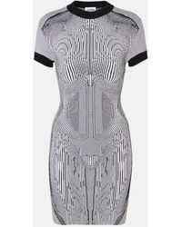 Jean Paul Gaultier - Morphing Pinstripes Jacquard Dress - Lyst