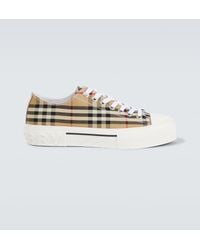 Burberry - Vintage Check Canvas -Turnschuhe - Lyst