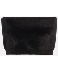Alaïa - Bandeau-Top Aus Samt - Lyst