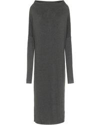 Norma Kamali Maxikleid aus Jersey - Grau
