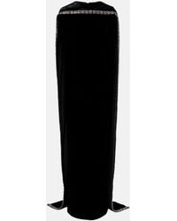Roland Mouret - Caped Embellished Velvet Gown - Lyst