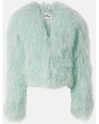 Self-Portrait - Jacke Aus Shearling - Lyst