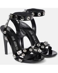 The Attico - Cosmo Embellished Patent Sandals - Lyst