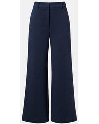 Max Mara - Aerovia Cotton-Blend Wide-Leg Pants - Lyst