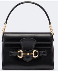 Gucci - Horsebit Duomo Small Leather Top Handle Bag - Lyst