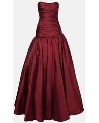 Marmar Halim - Robe Longue A Encolure Bardot - Lyst