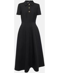 Valentino - Midikleid Aus Crepe Couture - Lyst