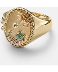 Yvonne Léon - La Plage 9Kt Ring With Gemstones - Lyst