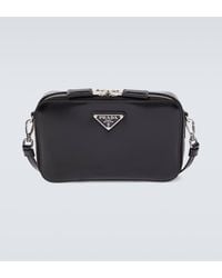 Prada - Brique Leather Shoulder Bag - Lyst