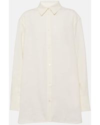 TOTEME - Floral Cotton-Blend Jacquard Shirt - Lyst