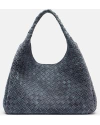Bottega Veneta - Tote Bag Campana Large Aus Veloursleder - Lyst