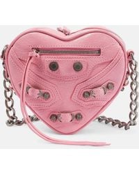Balenciaga - Le Cagole Heart Leather Bag - Lyst